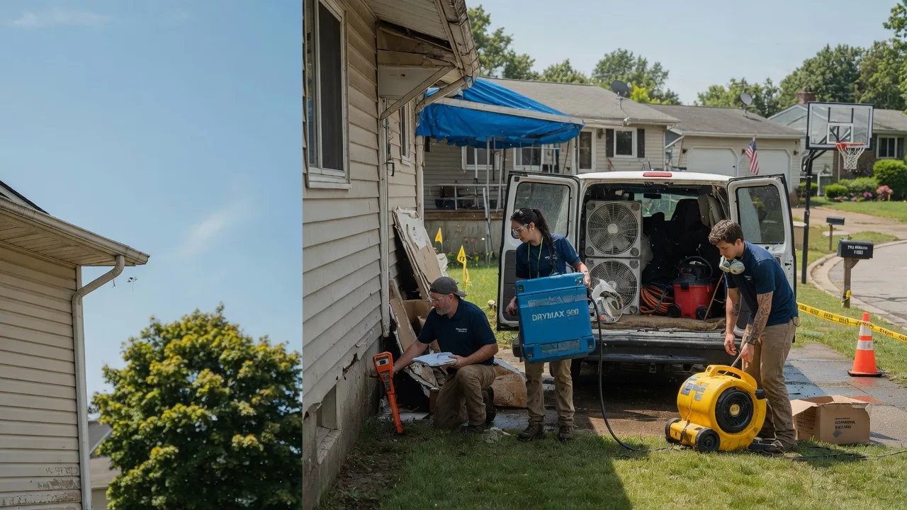 Ceiling Leak Cleanup in Helenville, WI near me