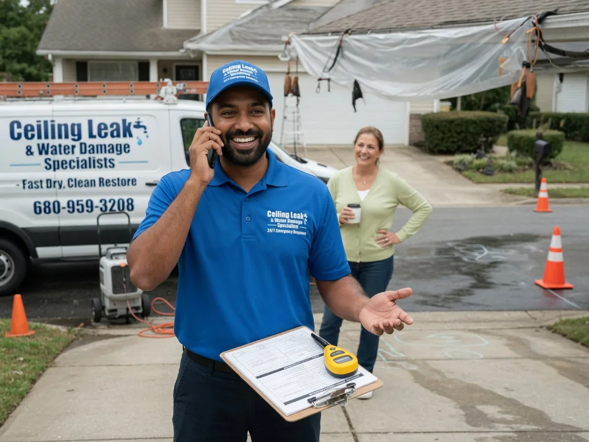 Ceiling Leak Cleanup Helenville, WI FAQs